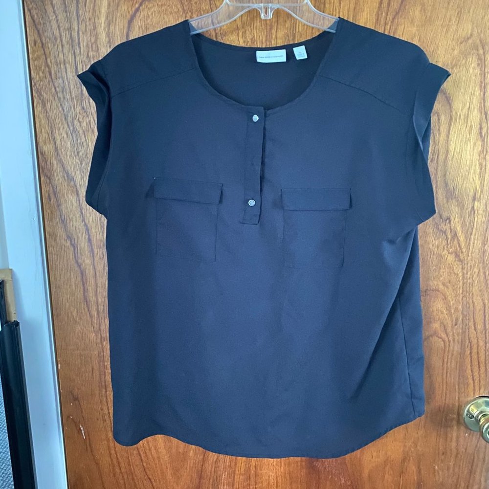 NY&C Basic Black Dress Top